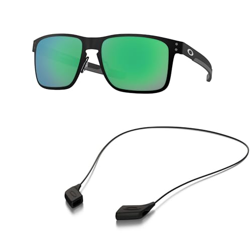 Oakley OO4123 Sunglasses Bundle: OO 4123 412304 Matte Black and Medium Black leash Accessory kit2