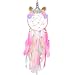 Beinou Unicorn Dream Catcher Colorful Feather Dream Catchers Handmade Flowers Dream Catchers DIY Dream Catcher for Girls Kids Nursery Bedroom Wall Hanging Decoration Blessing Gift