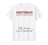60. Geburtstag Gästeliste Gästebuch Unterschrift