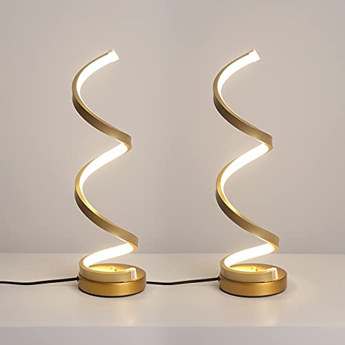 ★【Ampio ambito di applicazione】: Lampada da scrivania led è moderna e adatta per interni, soggiorno, camera da letto, studio, ufficio, lettura sul comodino, lavoro e studio, ecc. Stile di design semplice e moderno, adatto a tutti i tipi di decorazione dell'ambiente familiare, creando un ambiente bello e caldo.