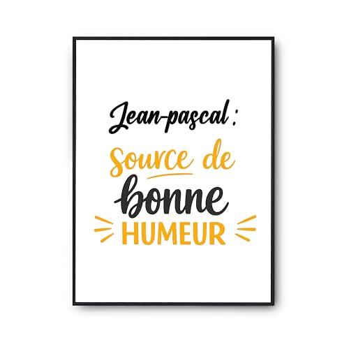 Affiche Jean-Pascal Otshirt : rompez la monotonie murale avec un poster humour imprimé