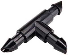 Raindrip, Black, 50-Pack 307050B 1/4 in. Barbed Connector Tee