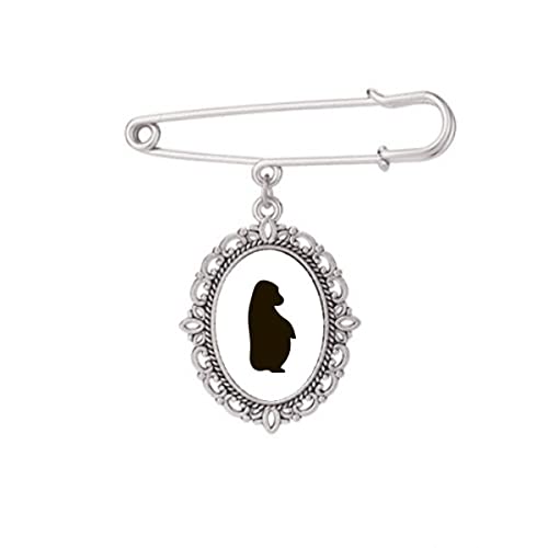 Broche orangoutan noire animal pour customiser un vêtement, une robe ou un châle