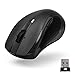 Price comparison product image Hama 00173010 MW-800 Wireless Laser Mouse, 7 Buttons, 4-Way Scroll Button, 600-3200 DPI, Programmable Buttons, Black
