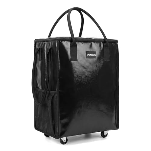 Image of Reusable Grocery Bag, Foldable Shopping Bag Tote Bag on Wheels