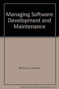 Hardcover Managing Software Development and Maintenance Book
