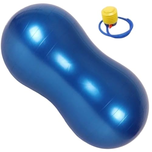 Peanut Ball, Anti Burst Thicken Pvc Peanut Exercise Ball, 35.4x17.7" Balance with a Air Pump, Portable for Kids Therapy Pregnancy Yoga, Home & Gym for Kids Therapy2