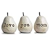 Gift for Mom, White Love You Mom Pears, Birthday Mother’s Day gift, Perfect Present for Mothers of all ages