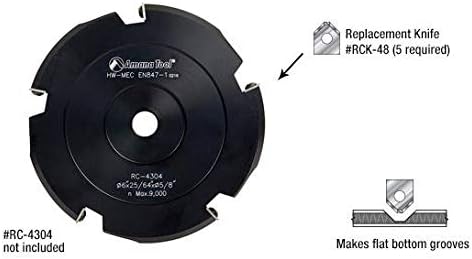 Amana Tool - RCK-47 Solid Carbide 4 Cutting Edges Insert Knife 12 x 1.5mm