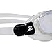 Zoggs Unisex Adult Spectra Adjustable Swimming Goggles with Comfortable Soft Gasket & Anti-Fog UV Protective Curve Lenses, Clear/Black - Clear Lenses