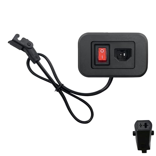 Fruhdi Fixed DC Power Socket Replacement with Switch for Power Recliner Sofa Lift Chairs