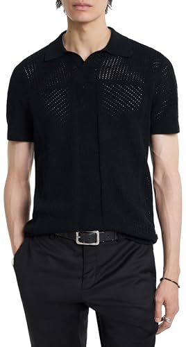 John Varvatos Theo Sweaterpolo homme en maille fine premium