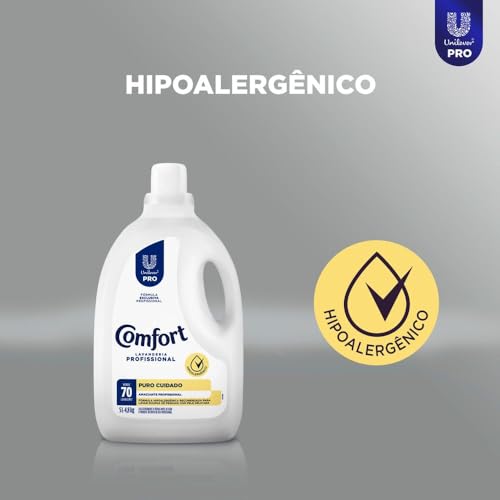 Comfort Amaciante Lavanderia Profissional Puro Cuidado 5 L