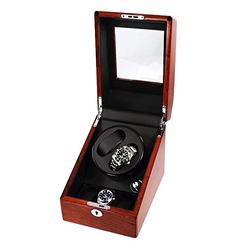Remontoir de montre en bois de luxe avec moteur silencieux double