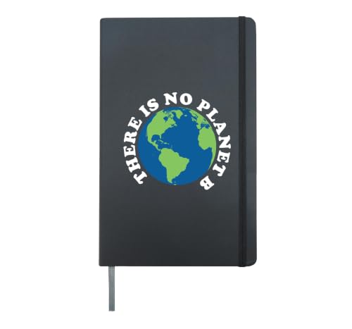 Earth Day There is No Planet B Hardcover Journal, Black