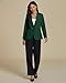 luvamia Women's Summer Blazers Jackets for Women Fashion Dark Green Size Large Size 12 Size 14