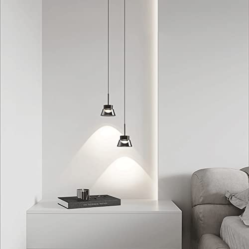 Lámpara colgante LED moderna de 3W con pantalla de cristal y luz de 3000K 2