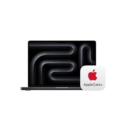 Image of Apple 2025 MacBook Pro Laptop with M5 chip with 10‑core CPU and 10‑core GPU: 14.2-inch Liquid Retina XDR Display, 16GB Unified Memory, 512GB SSD Storage; Space Black with AppleCare+ (3 Years)