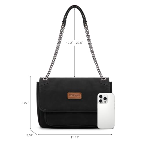 Bolso de hombro Wrangler para mujer con correa de cadena miniatura 6