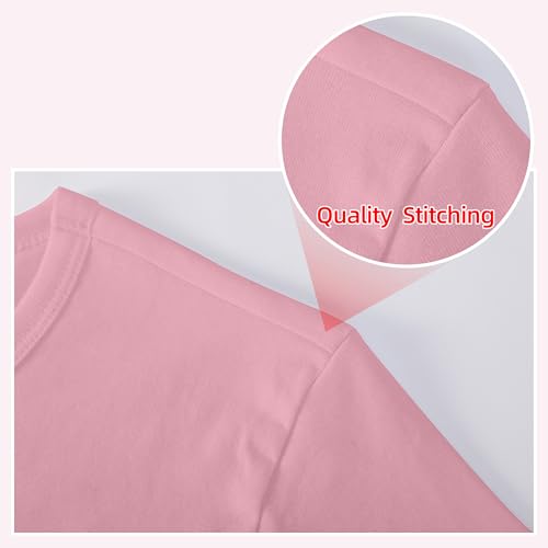 Image of Girls /Kids /Toddlers Crew Neck Cotton T-Shirts Short Sleeve Summer Basic Tops(Age 2-12Y)