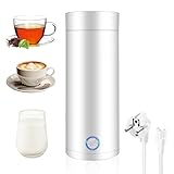 Hervidor Agua Electrico, CJBIN 400ML Hervidor Eléctrico de Viaje Portátil, 3...