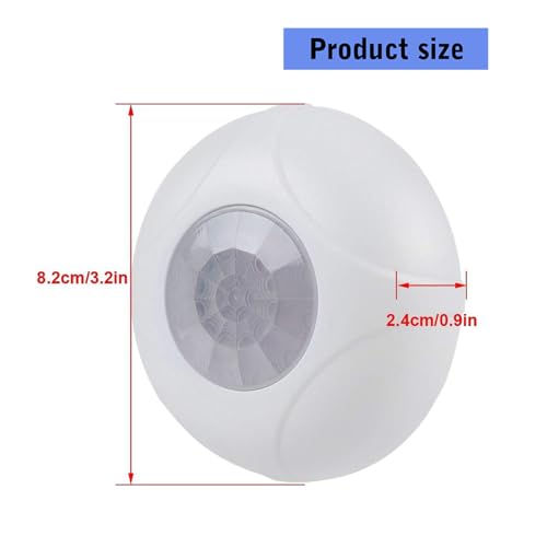 Détecteur de plafond 360 anti-interférence capteur mouvement précis - 7