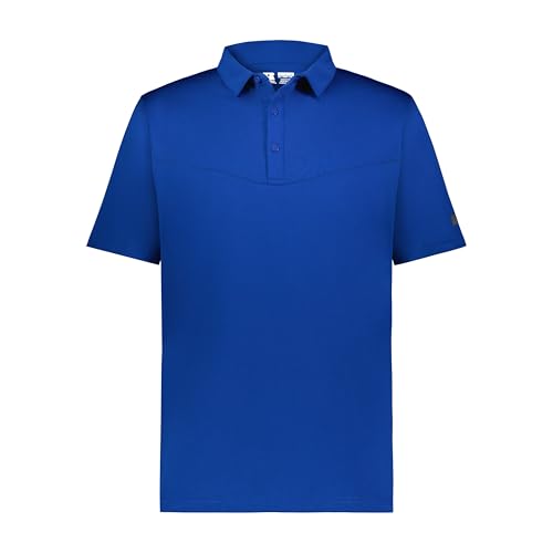 Russell Athletic Mens Sideline Grid Polo