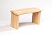 Meditationsbank - handgefertigt - Buche und Birke - verschiedenen H&ouml;hen (Buche, 42x16x23/21cm)