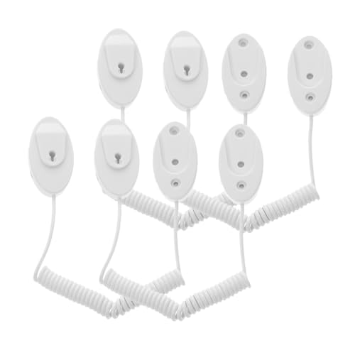 HOOTNEE Remote Holder 4pcs Coiled Tethers Anti-Lost Rope Hook Security Cable Leash for Easy Access