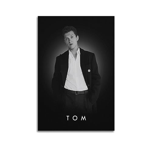 VZRSQZK Póster de actor Tom Holland, pintura decorativa, lienzo, pósteres de pared e impresión artística moderna para decoración de dormitorio familiar, 20 x 30 cm