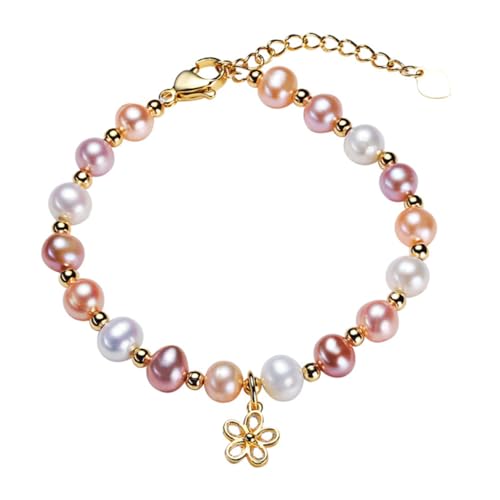 Bracelet de perles d'eau douce colorées YSJNGF pendentif bijoux élégants femmes