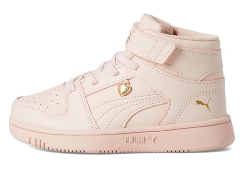 Image of PUMA Kids' Rebound Layup Mid Hook and Loop Sneakers