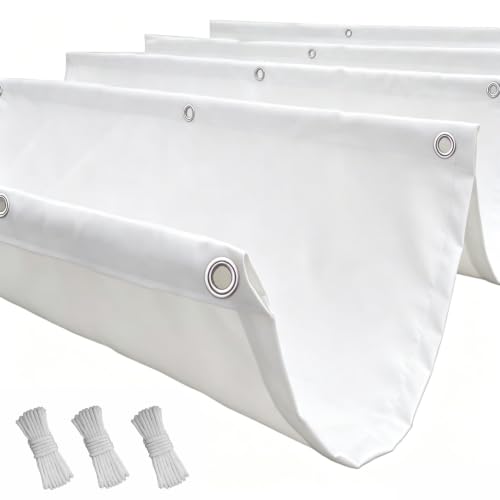 Filet d'ombrage rétractable vague 230x400 blanc protection UV