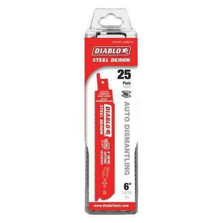 Blade, 6"L x 1"H, 14/18 Teeth Per in., PK25