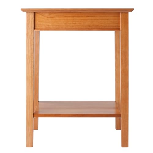 Winsome Studio Home Office, End Table, Honey - Thumbnail 6