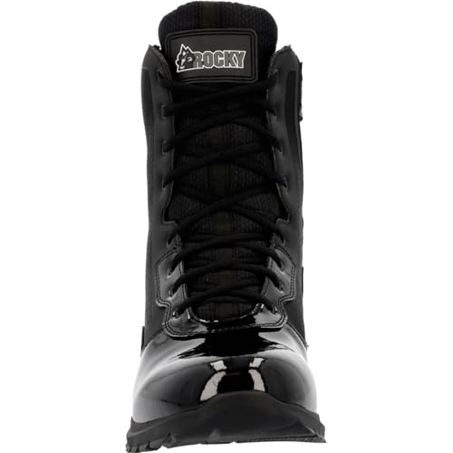 ROCKY Cadet 8" Black Side Zip Public Service Boot3