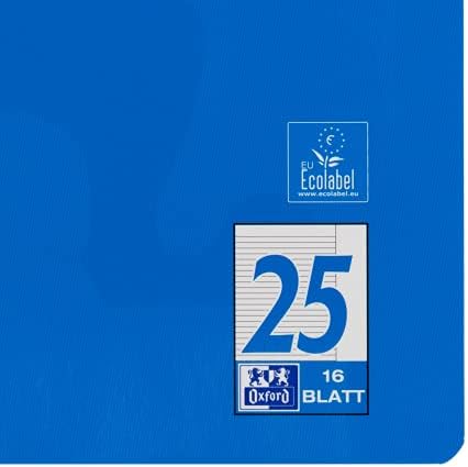 Oxford Zeszyt szkolny A4, 16 arkuszy, liniatura 25, w linie, 10 sztuk