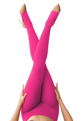 Image of leg elegant Women's 80 Den Microfiber Soft Opaque Tights Pantyhose