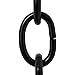 RCH Hardware CH-S56-11S-BLK-10 Steel Chandelier Chain, Black (10 Feet)