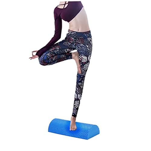 Half Round Foam Roller EVA Barra para Ejercicio de Espalda Columnas de Yoga para Masaje Muscular y de Tejidos Azul miniatura 3