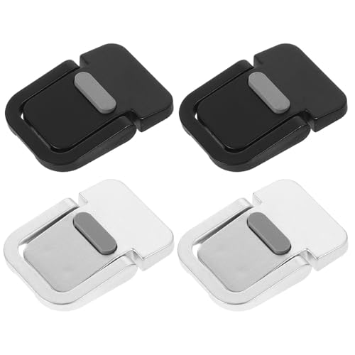 Soporte Elevado para Portátil 2 Pares Plata y Negro miniatura 1
