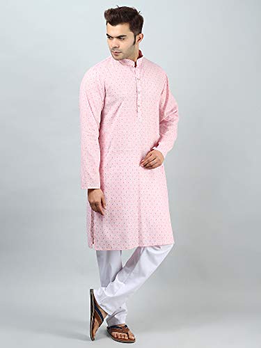 Image of Uri and MacKenzie Mens Cotton Woven Casual Kurta Pajama set