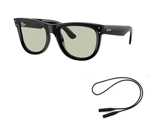 Ray-Ban RBR502S Sunglasses Bundle: RBR 502S 6677/2 Wayfarer Reverse Black Light G and Universal Anti-slip Silicone Leash2