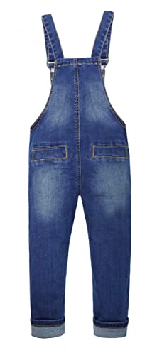 Kidscool Space Kids Boys Girls Adjustable Straps Zipper Design Denim Overalls,Blue,9-10 Years #TOP1