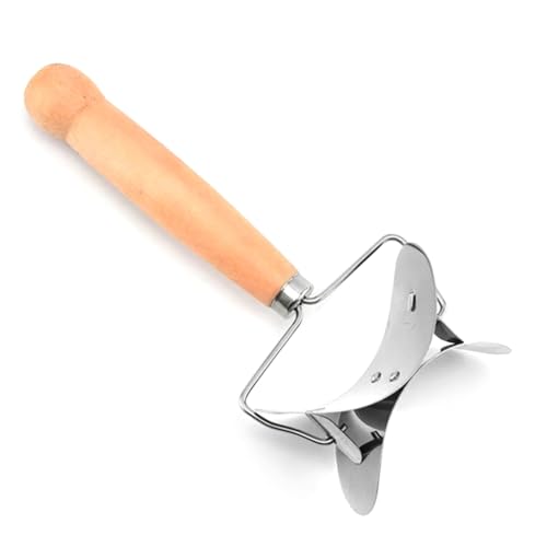 Grimmstr Stainless Steel Dumpling Wrappers Skin Dough Cutter Circle Roller Ravioli Dumpling Maker Cutter Pastry Cutting Tool