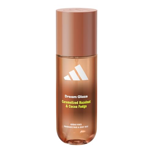 adidas Vibes Dream Glaze Brume parfumée cheveux et corps pour femme, stimulante, notes de noisette caramélisée et de cacao crémeux, pour toutes les occasions, 150 ml