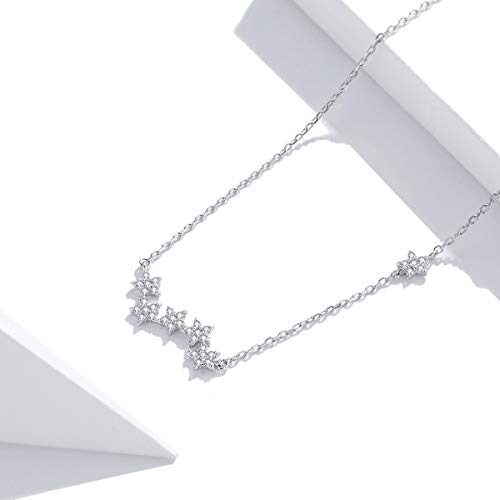 Collier étoiles en argent 925, le cadeau de mariage idéal pour sublimer une mariée - 4