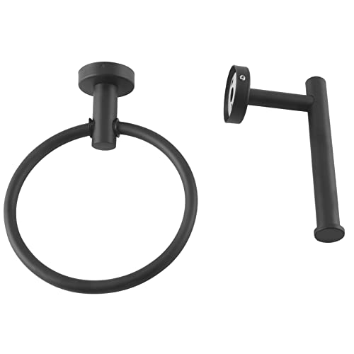 Soporte para toallas de mano negro de acero inoxidable de alta calidad 2