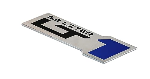 Image of 2pcs LT 1 6.2 Liter ZR1 Emblem Engine Hood Badge Decal Replacement for C4 C7 (Blue)
