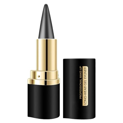 Gel Eyeliner-Stift, Mate Eyeliner Pen Gel Negro Rápido Secado & Resistente a las Limpiezas, Delineador de ojos de larga duración, delineador de ojos negro resistente a las manchas, gel antihumedad